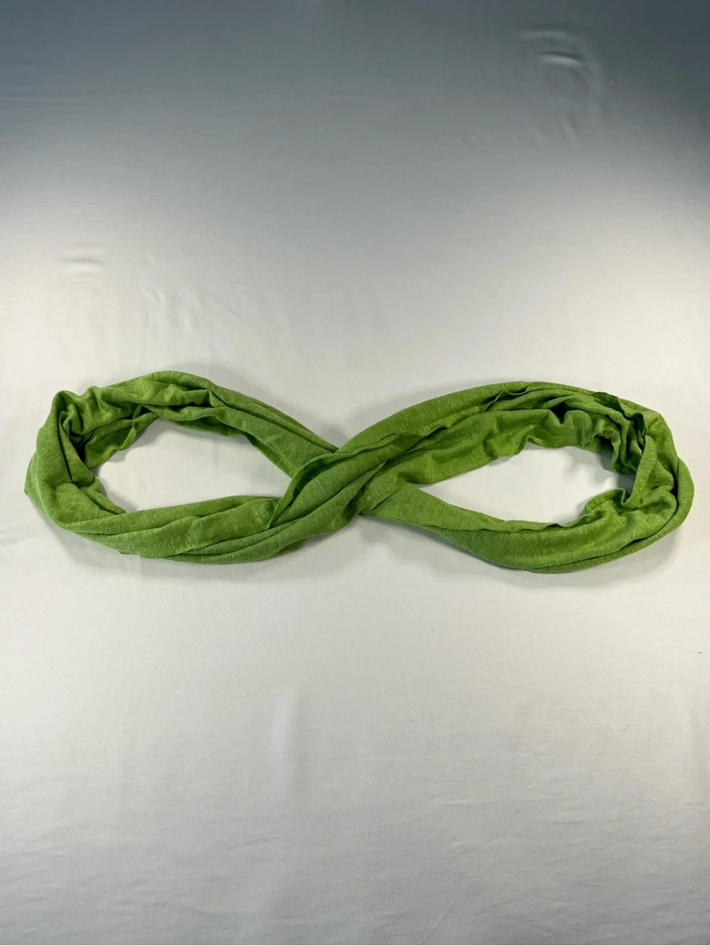 J. Jill 100% Linen Green Infinity Scarf